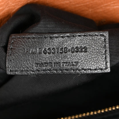 Saint Laurent Crinkled Calfskin Matelasse Monogram Medium Niki Chain Satchel Caramel 7 of 14