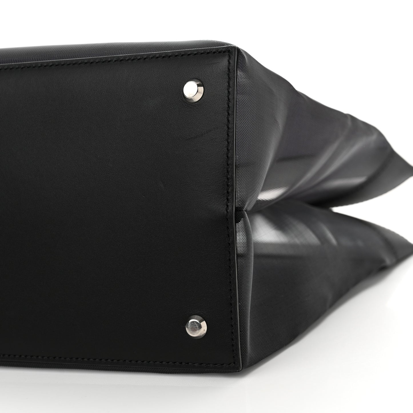 Mesh Large Duty Free Tote Black