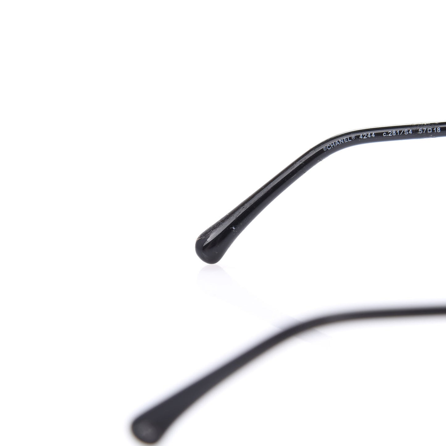 Metal Removable Chain Square Sunglasses 4244 Grey
