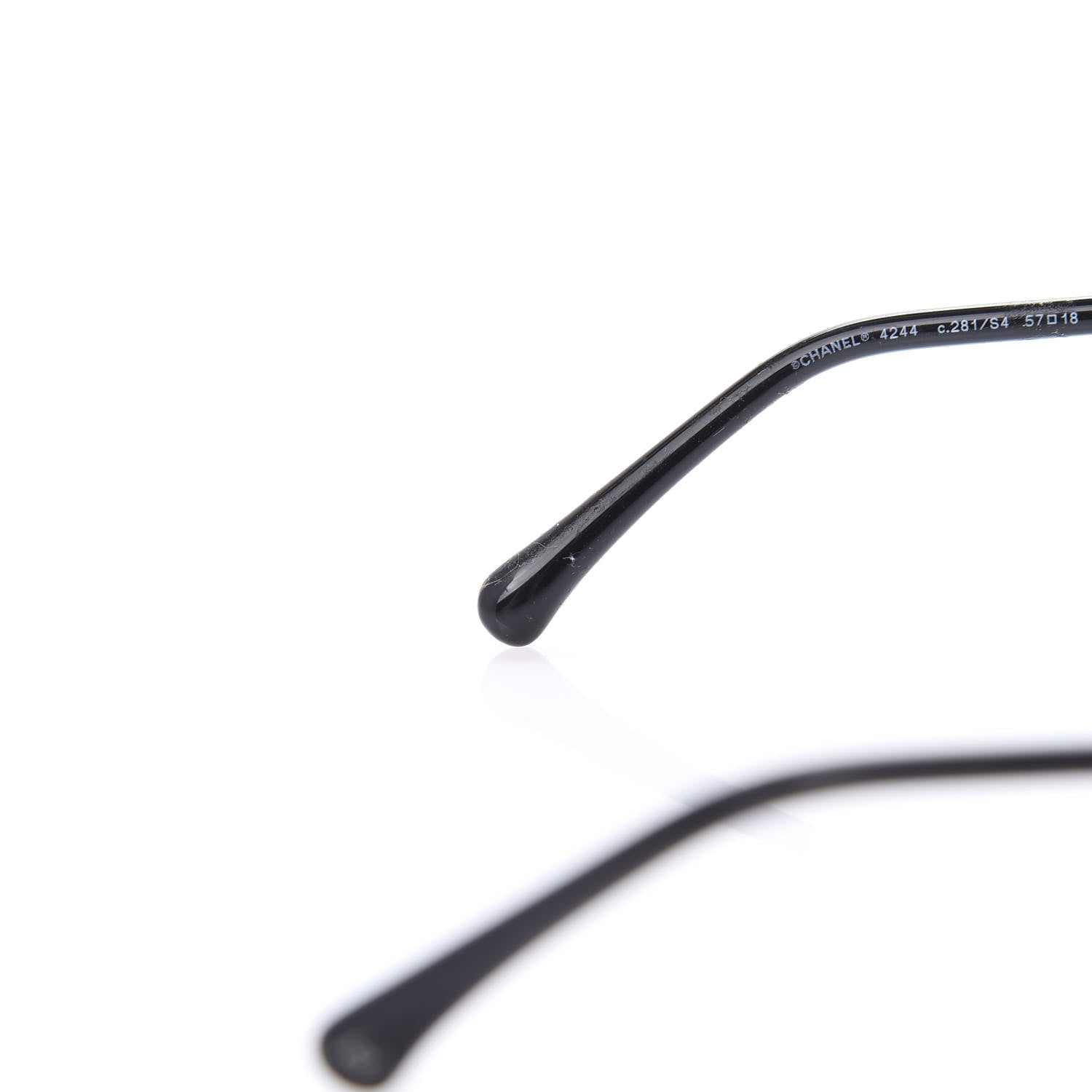 Chanel Metal Removable Chain Square Sunglasses 4244 Grey 9 of 10