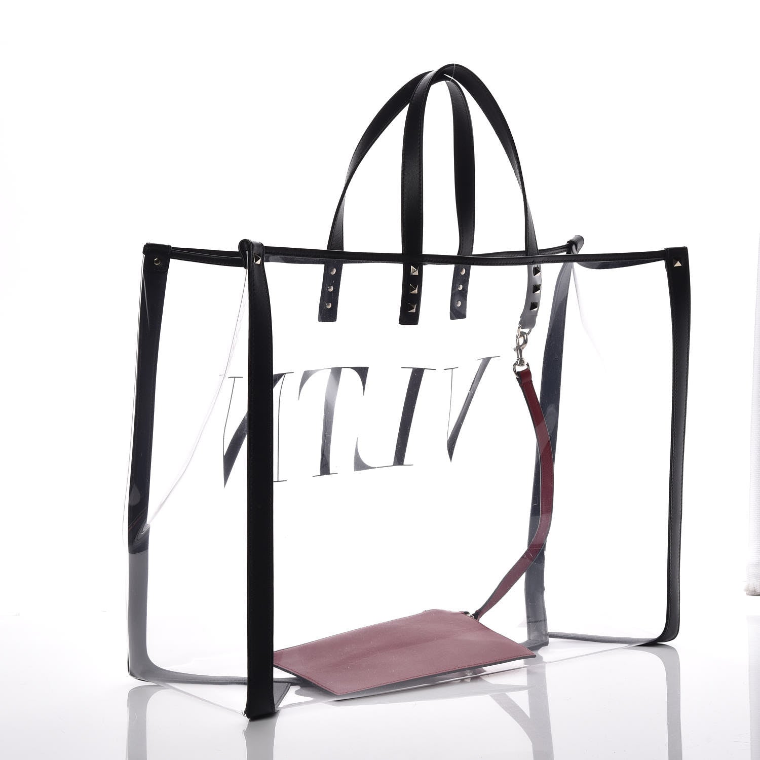 Valentino Garavani Plexy VLTN Large Shopping Bag Transparent 4 of 11