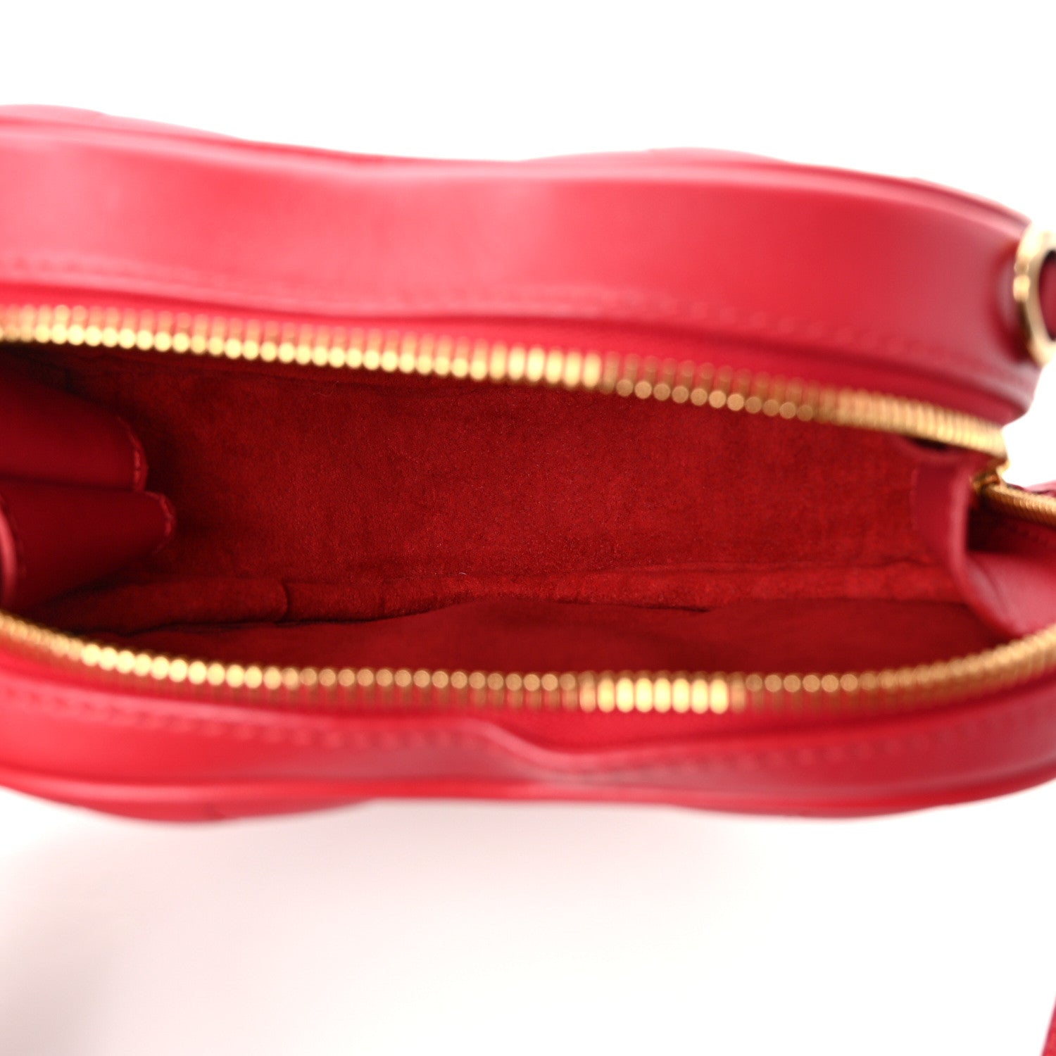 Louis Vuitton Calfskin Embellished New Wave Love Lock Heart Bag Ecarlate 5 of 8