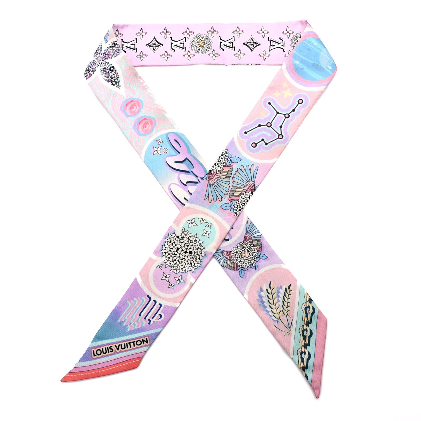 Silk Monogram Astro Virgo BB Bandeau Light Pink