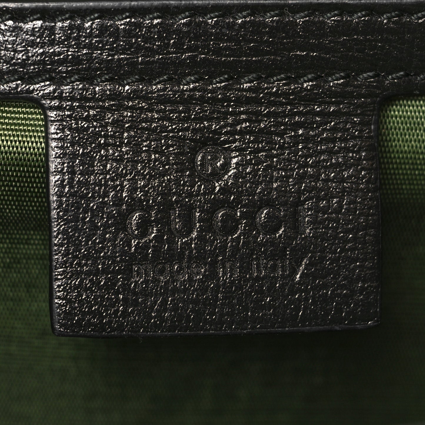 Textured Calfskin Medium Torchon GG Ring Shoulder Bag Black