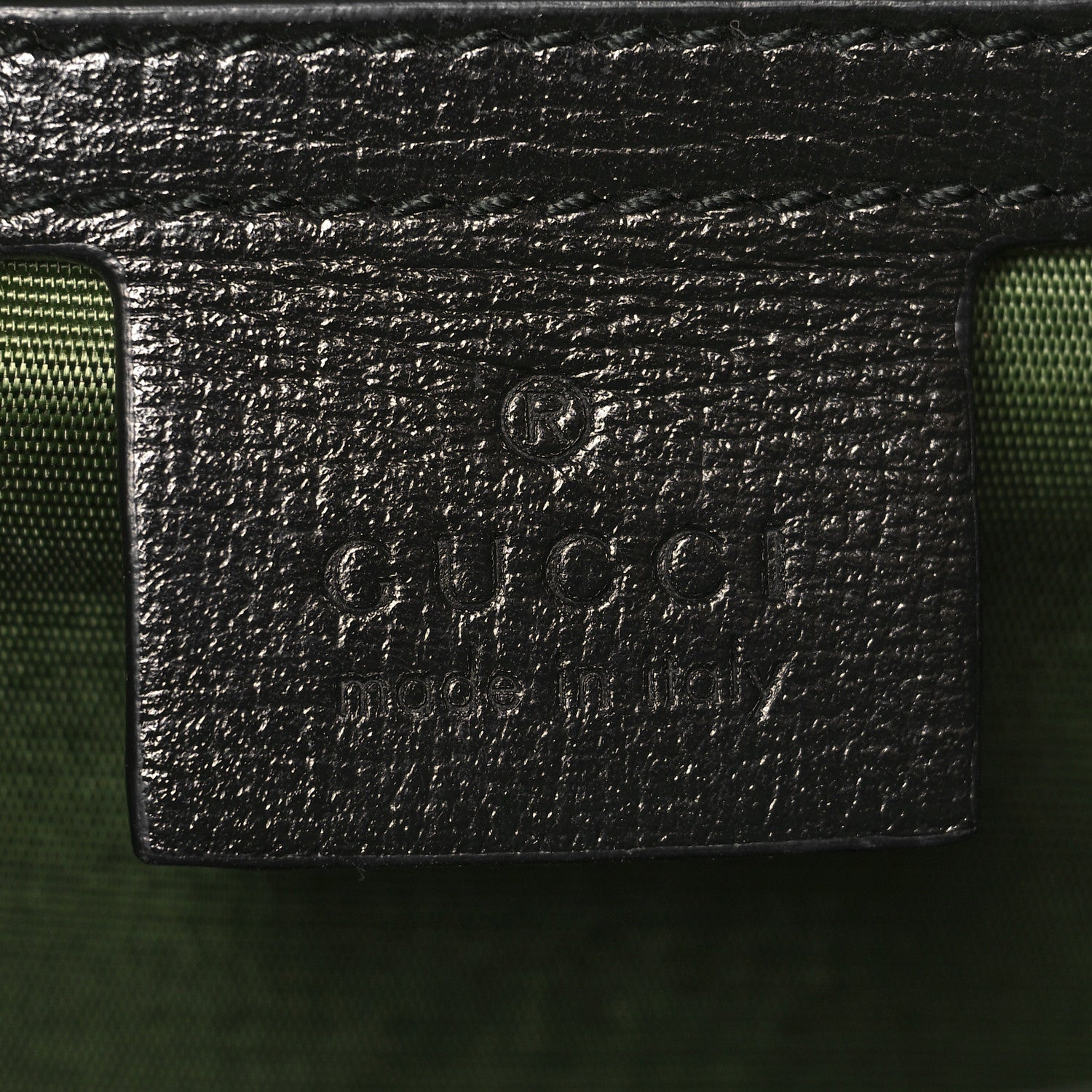 Gucci Textured Calfskin Medium Torchon GG Ring Shoulder Bag Black 6 of 13