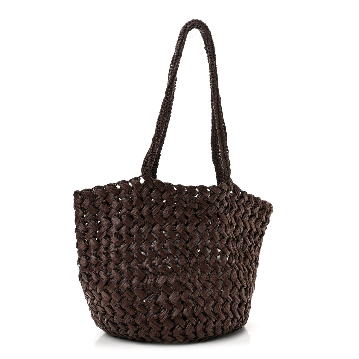 Raffia Estelle Two Bag Espresso