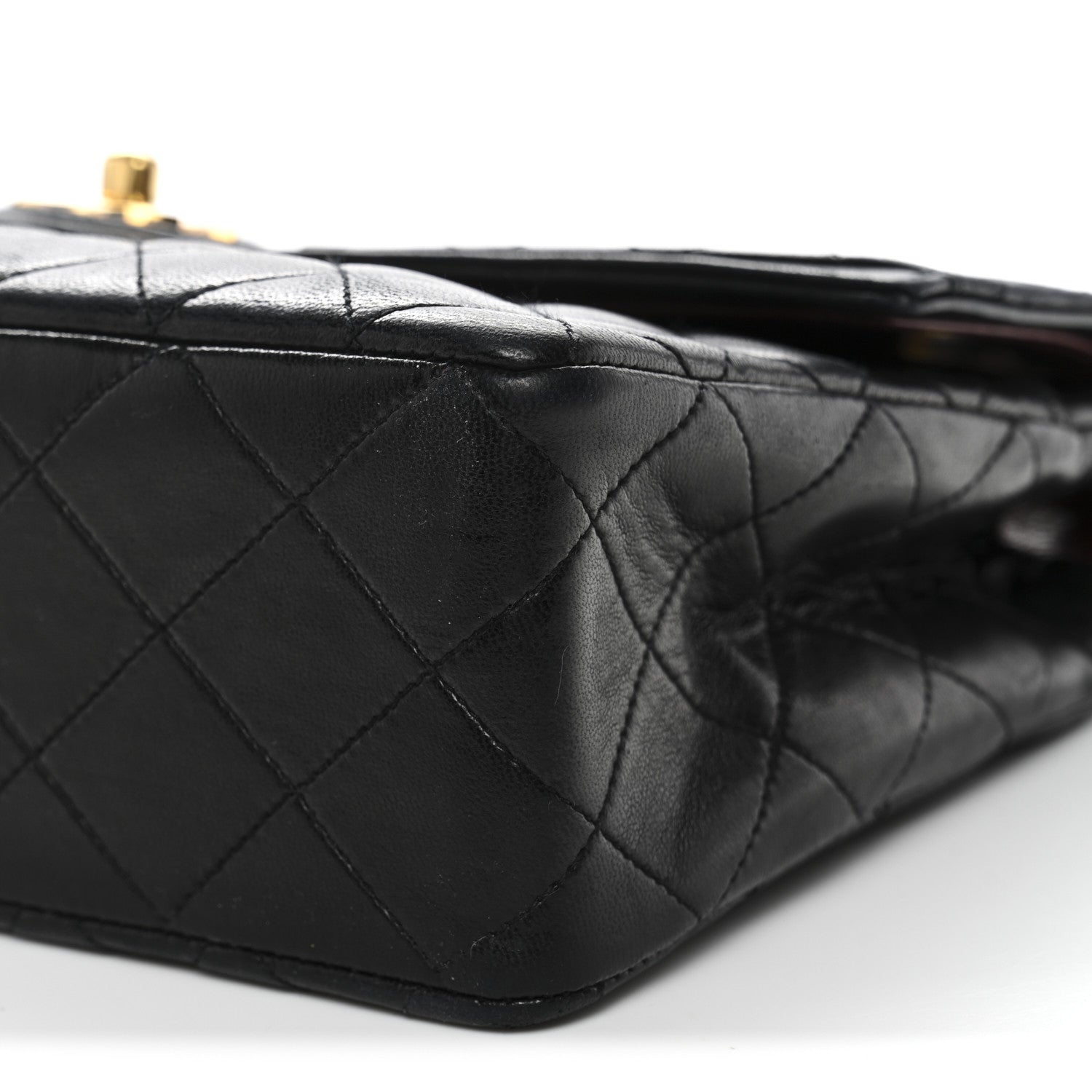 Chanel Lambskin Quilted Medium Single Flap Black 11 of 13