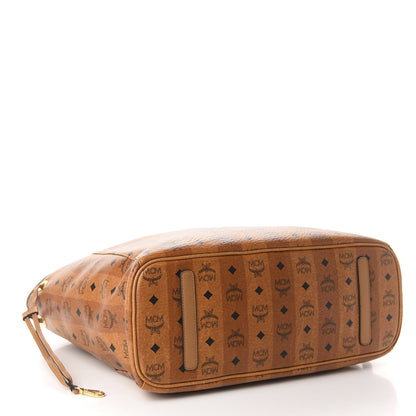 MCM Striped Visetos Large Shopper Tote Cognac 5 of 10