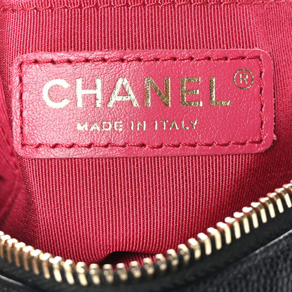 Chanel Caviar Quilted Small Round Bag With Chain Black 7 of 11