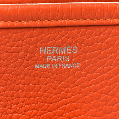 Hermes Taurillon Clemence Evelyne III PM Orange 6 of 12