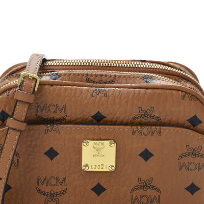 MCM Visetos Camera Crossbody Bag Cognac 9 of 9