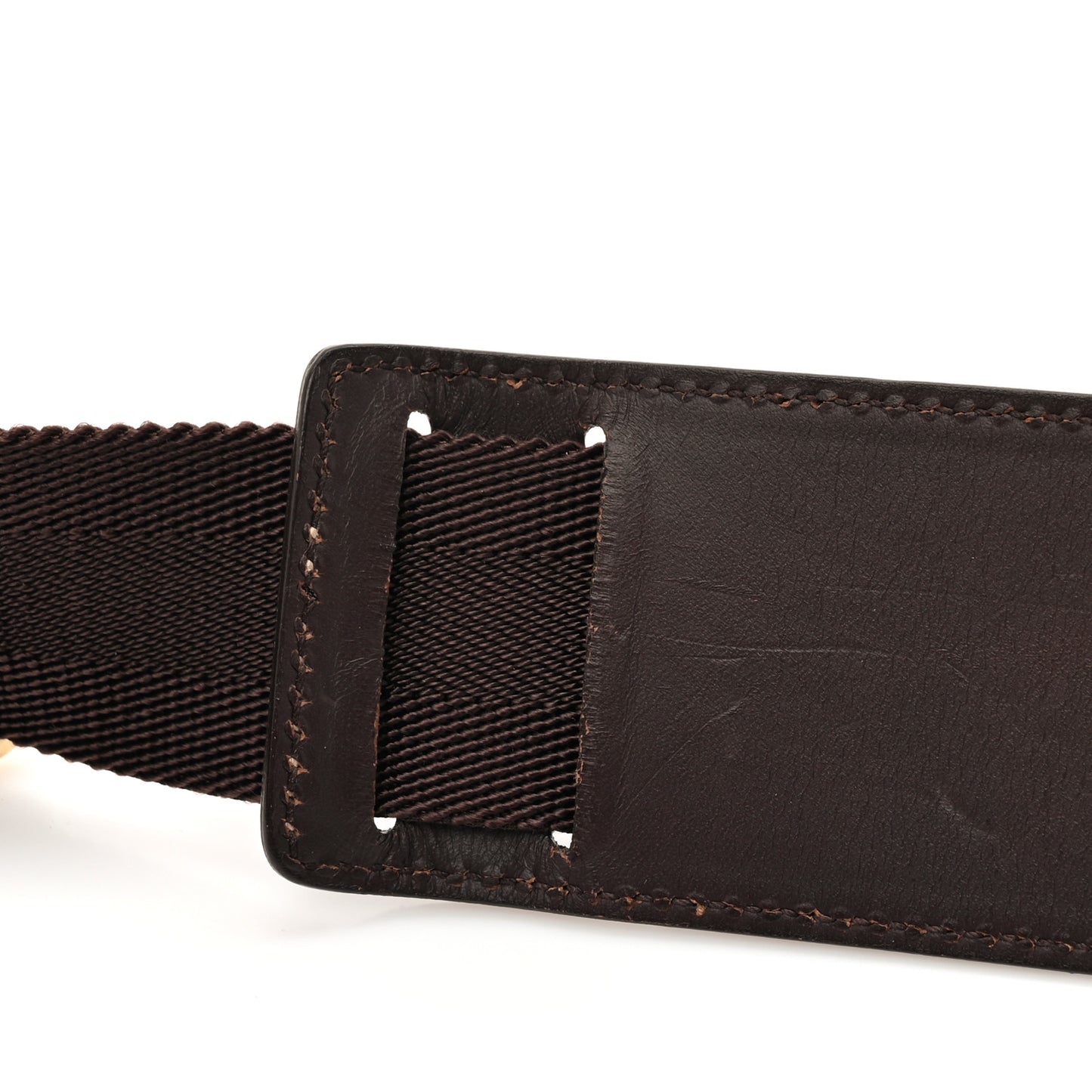 GG Supreme Monogram Belt Bag Dark Brown