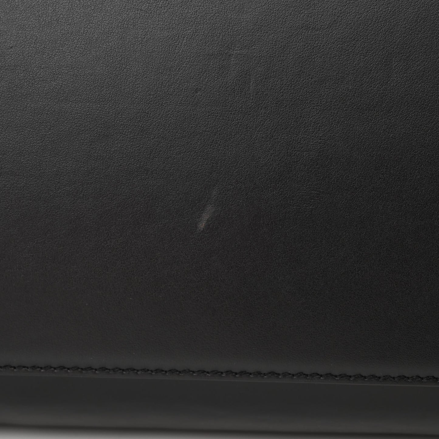 Calfskin Logo Tote Black