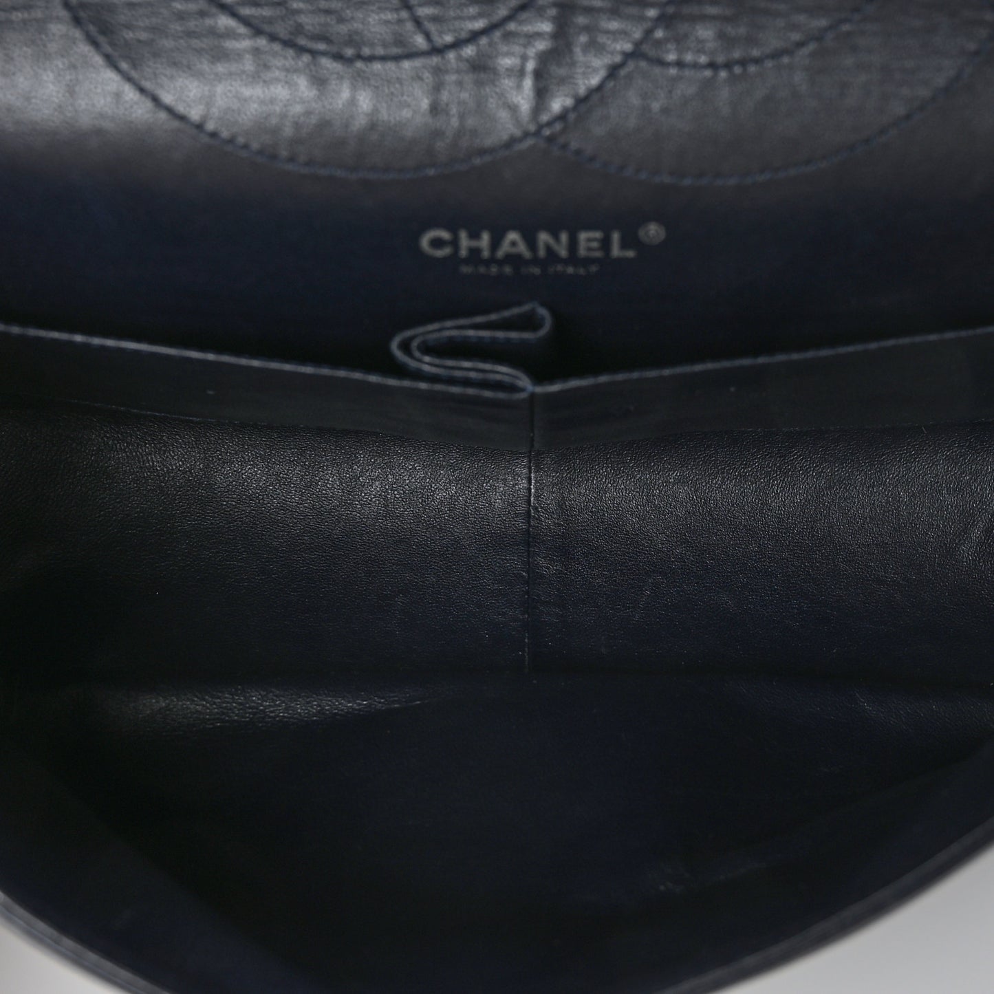Aged Calfskin Quilted 2.55 Reissue 227 Flap Navy