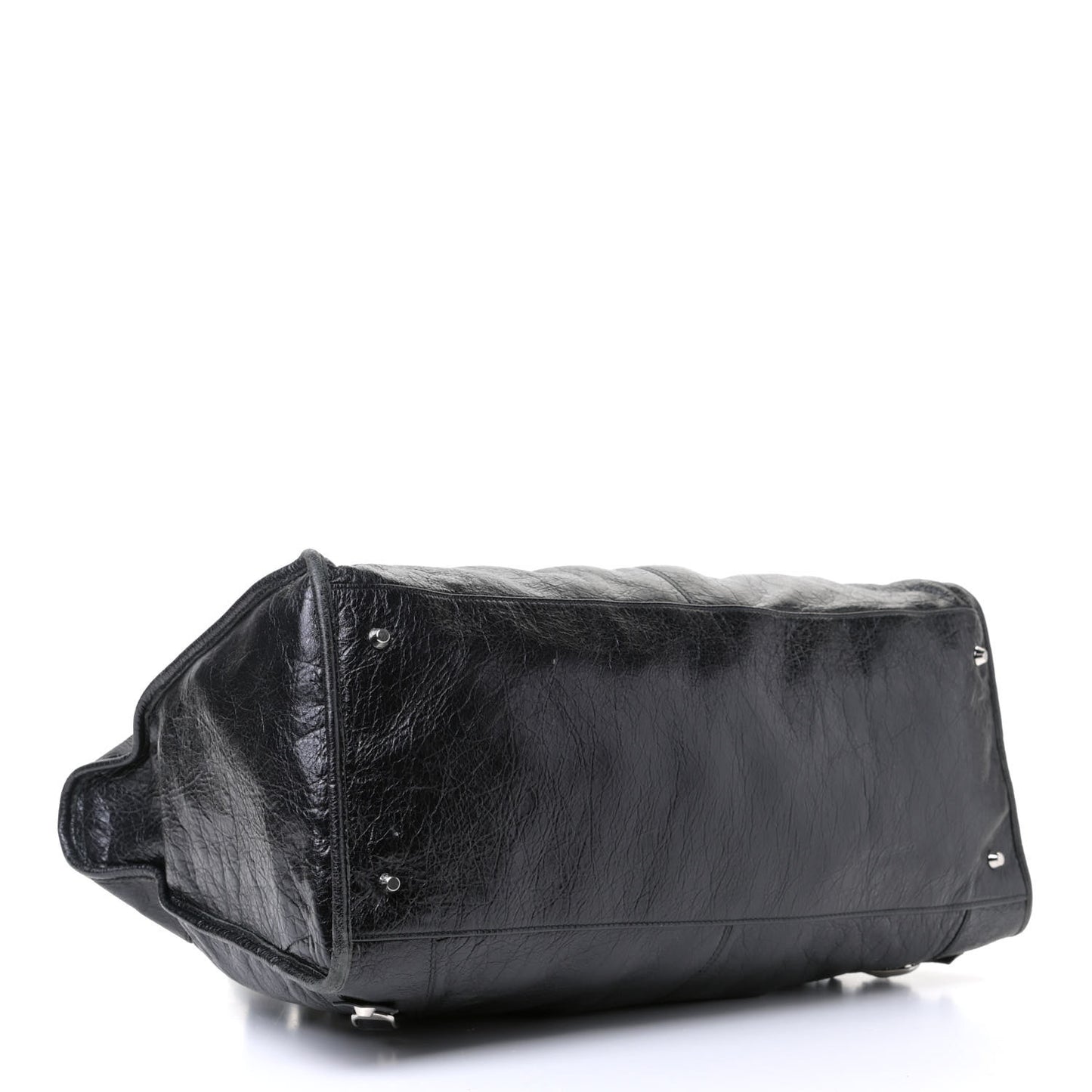 Agneau Classic Hardware Silver Work Black