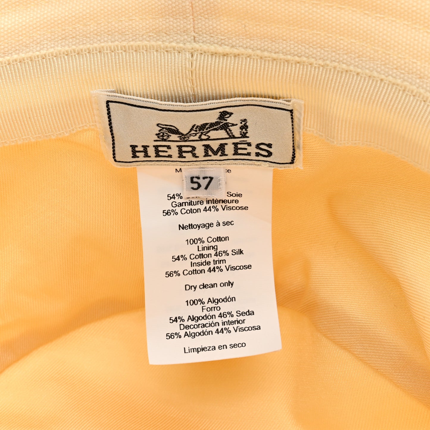Cotton Gene Sunshine Bucket Hat 57 Ecru