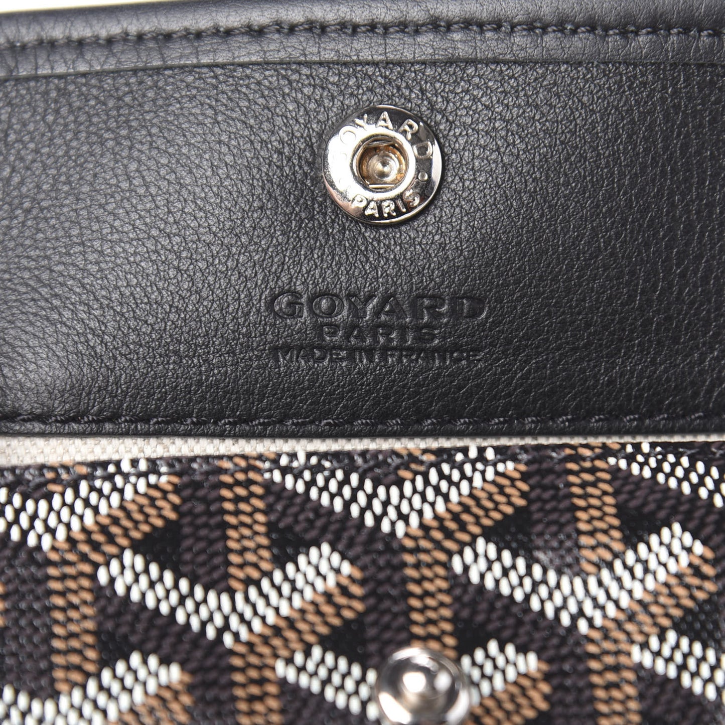 Goyardine Reversible Mini Anjou Black