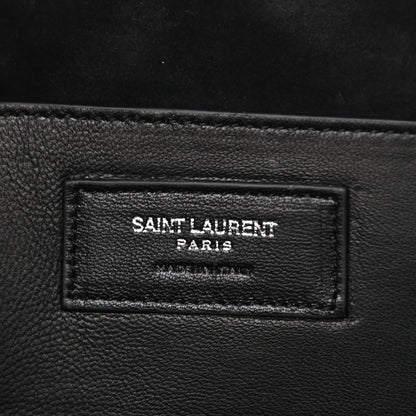 Saint Laurent Calfskin Lipstick Print Classic Baby Duffle Black 6 of 10