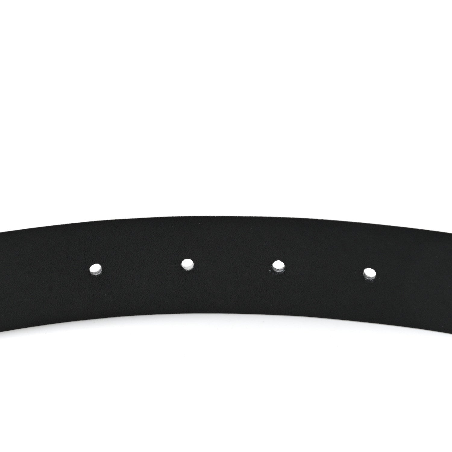 Chanel Calfskin Crystal Logo Belt 70 28 White 4 of 8