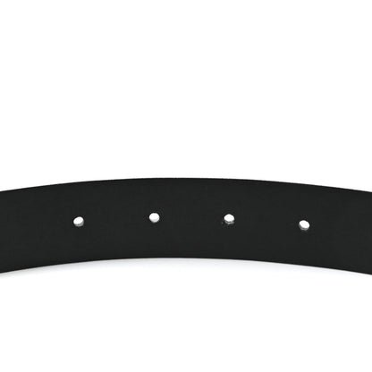Chanel Calfskin Crystal Logo Belt 70 28 White 4 of 8
