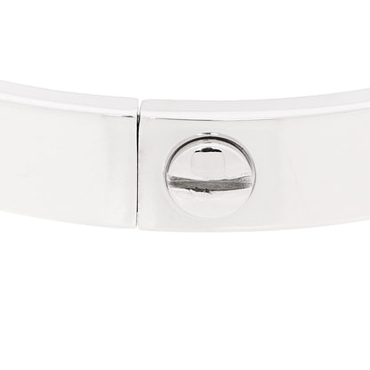 Cartier 18K White Gold 10 Diamond LOVE Bracelet 17 8 of 10