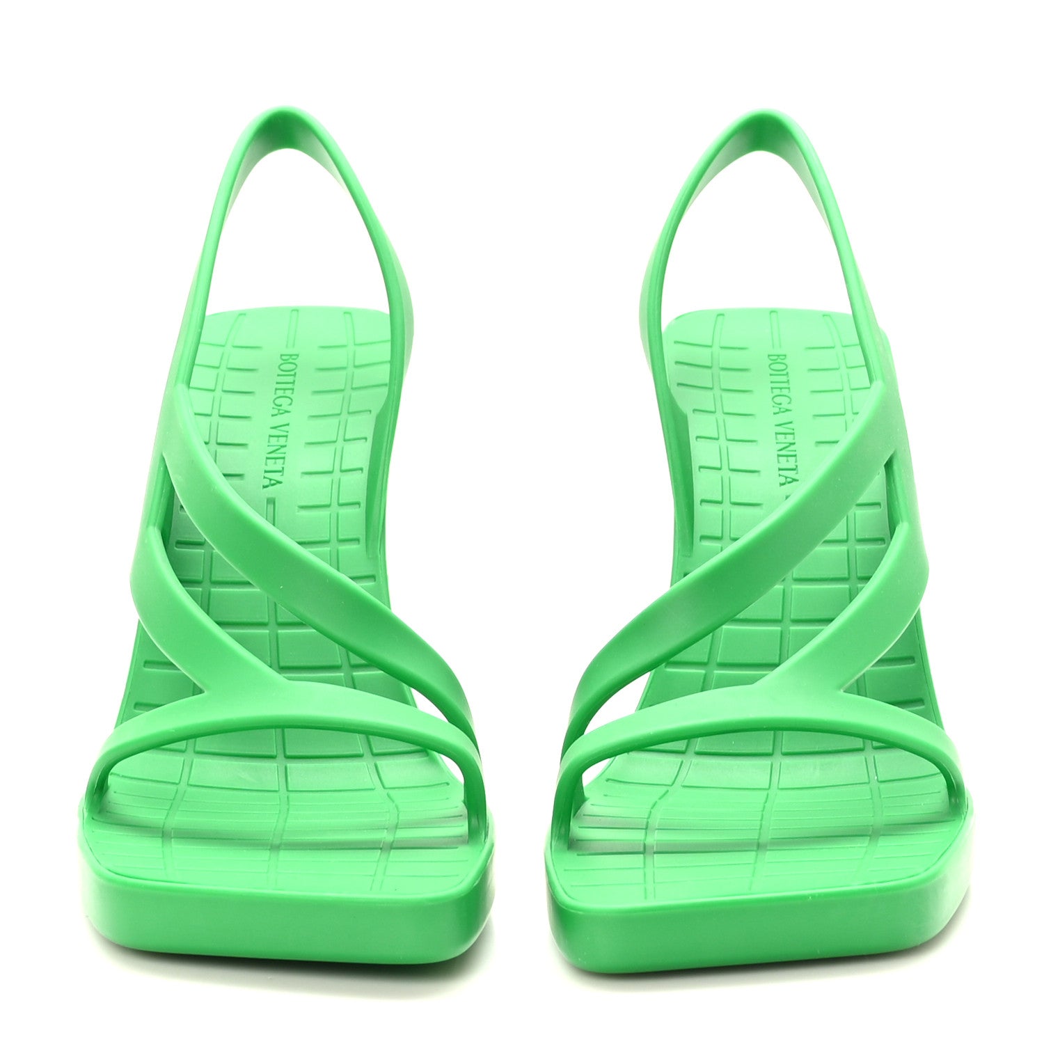 Bottega Veneta Rubber Jimbo Slingback Sandals 41 Truf 3 of 8