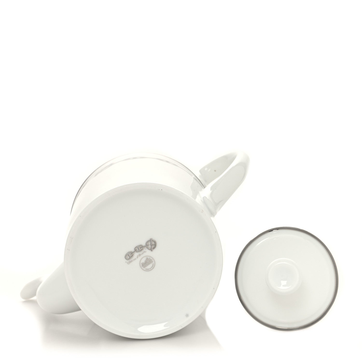 Hermes Porcelain Chaine d' Ancre Platine Coffee/Tea Pot 5 of 7