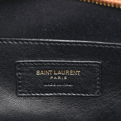 Saint Laurent Canvas Calfskin Small Uptown Tote Brown 6 of 10