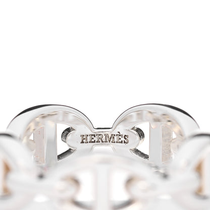 Hermes Sterling Silver PM Chaine d'Ancre Enchainee Band Ring 51 5.75 4 of 9