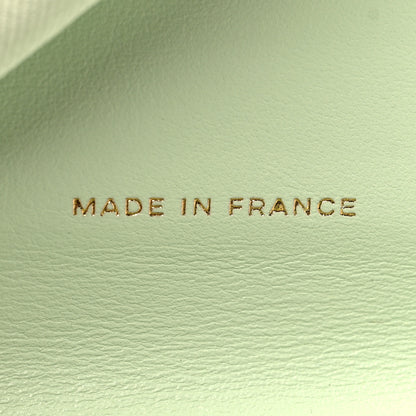 Chanel Caviar Quilted Compact Flap Wallet Light Green 7 of 12