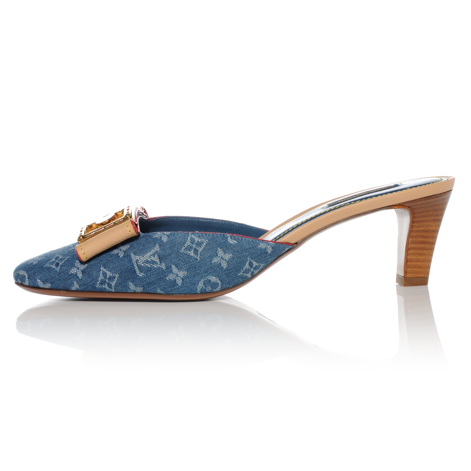 Louis Vuitton Denim Ginger Mules 41 1 of 6