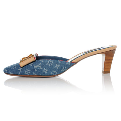 Louis Vuitton Denim Ginger Mules 41 1 of 6