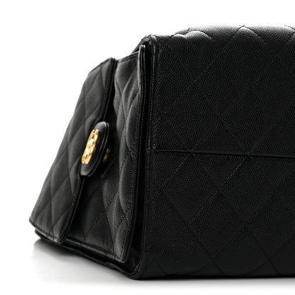 Chanel Caviar Quilted Medium Chanel 25 Handbag Black 10 of 13