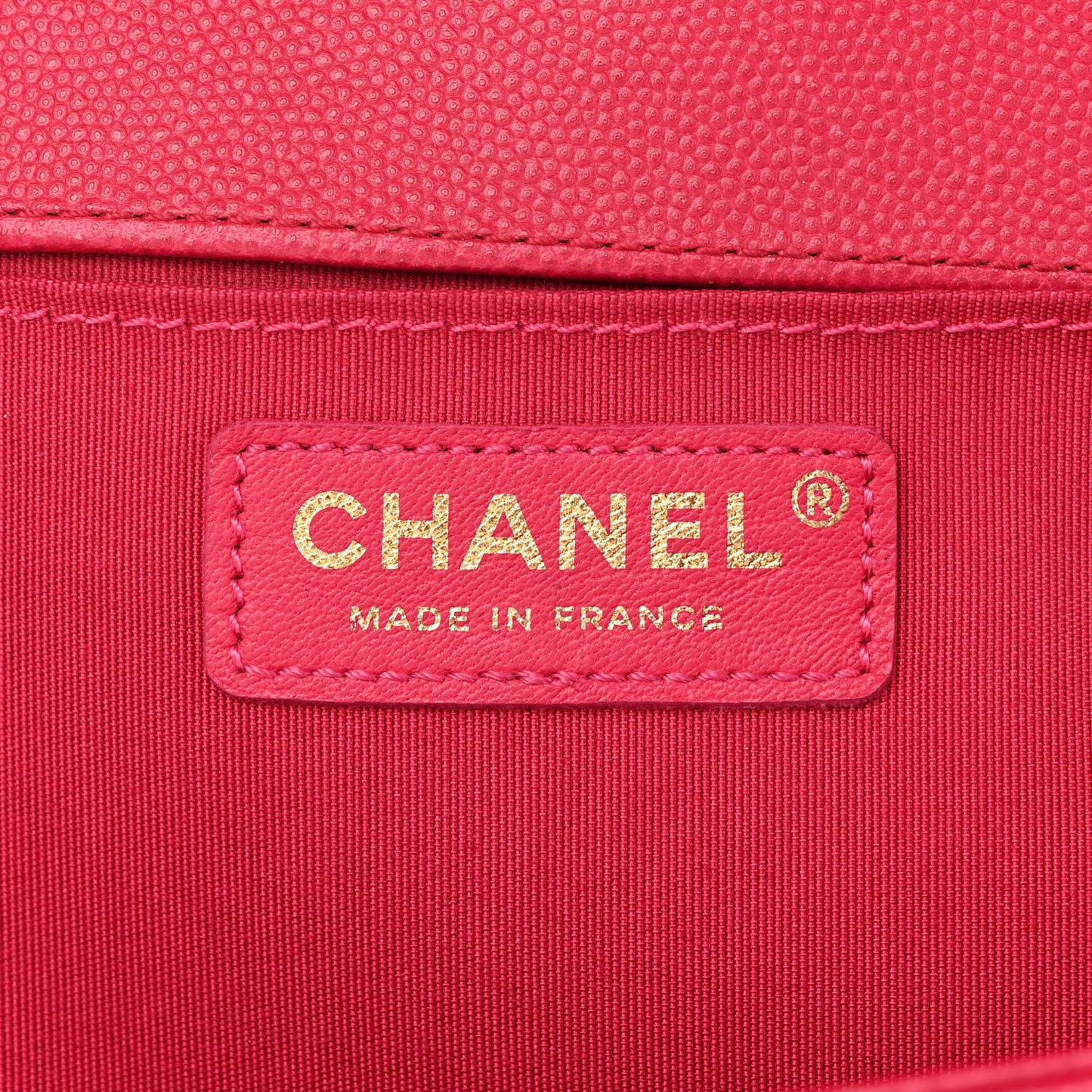 Caviar Quilted Medium Boy Flap Dark Pink