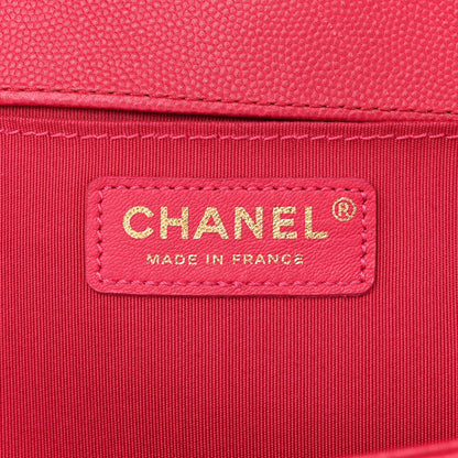 Chanel Caviar Quilted Medium Boy Flap Dark Pink 6 of 12