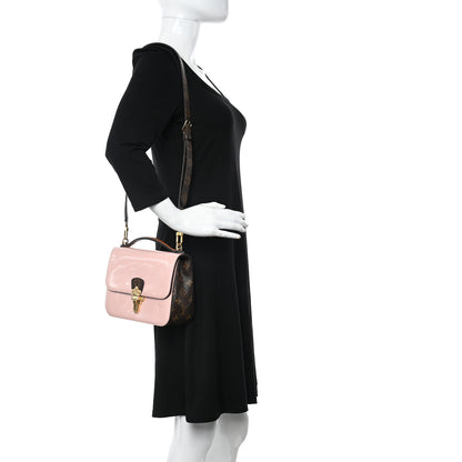 Louis Vuitton Patent Calfskin Monogram Cherrywood BB Rose Ballerine 2 of 11