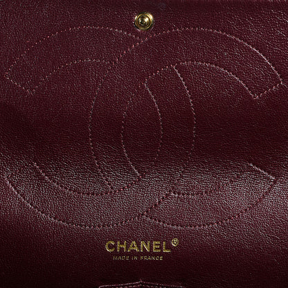 Chanel Calfskin 2.55 Reissue 227 Flap Metallic Dark Red 6 of 8