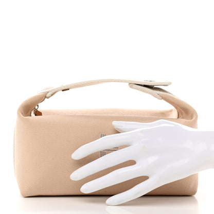 Hermes Canvas Small Bride-A-Brac Pouch Natural 3 of 7