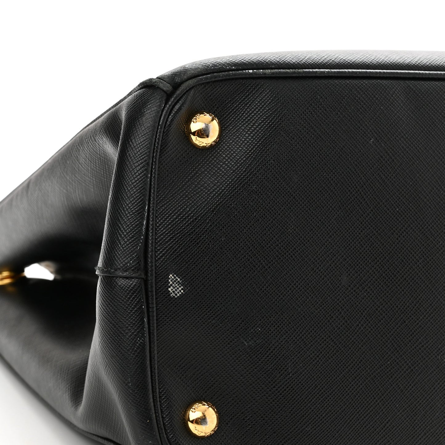 Saffiano Large Galleria Double Zip Tote Black