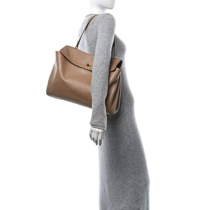 Balenciaga Smooth Calfskin Large Rodeo Top Handle Handbag Latte 3 of 9
