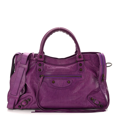 Balenciaga Agneau Classic Hardware City Ultraviolet 1 of 12
