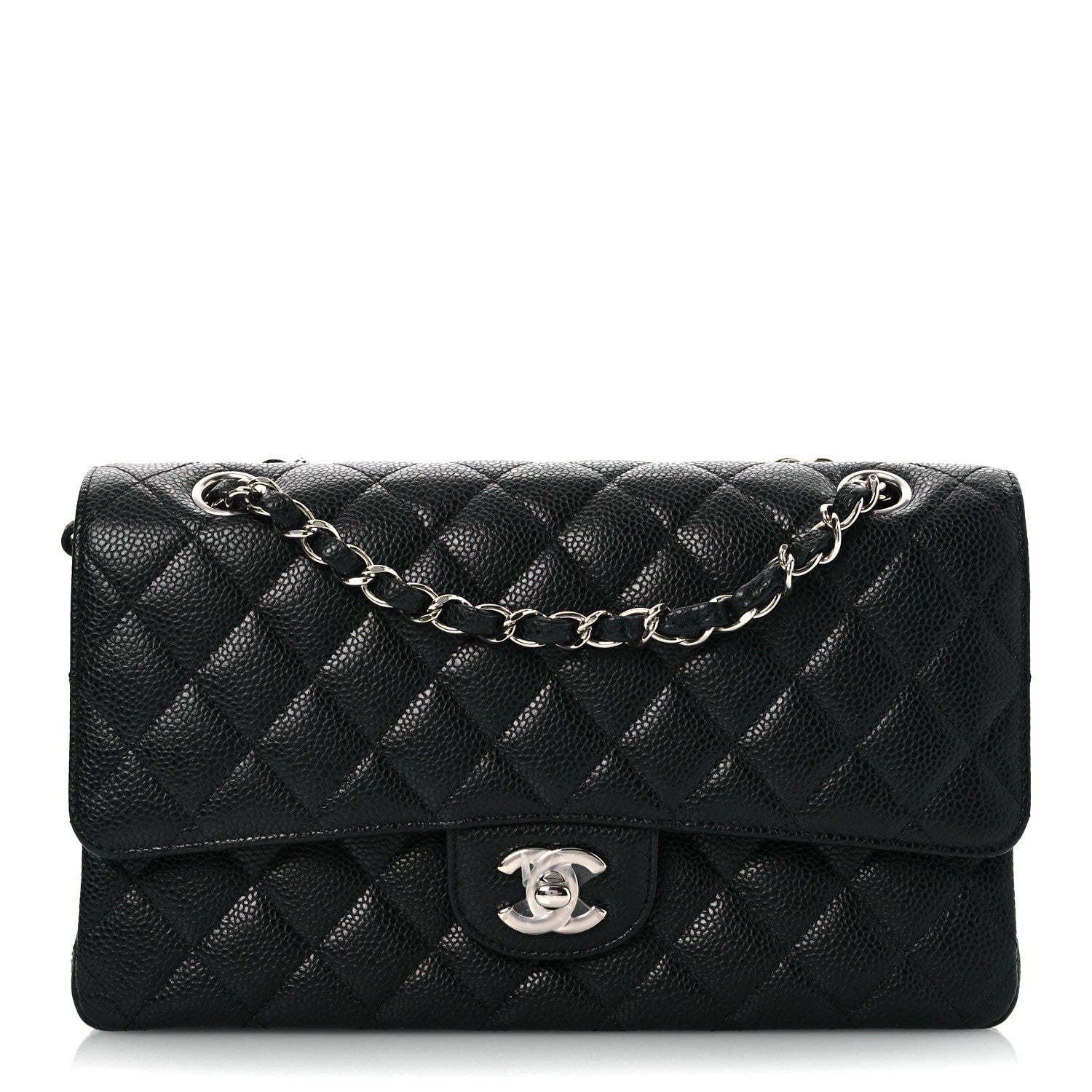 Chanel Caviar Quilted Medium Double Flap Black 1 of 12
