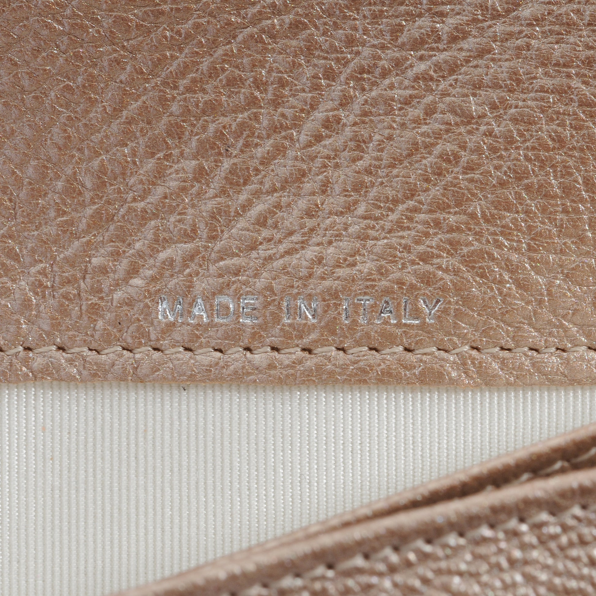 Chanel Diamond Stitched Yen Wallet Silver 6 of 8