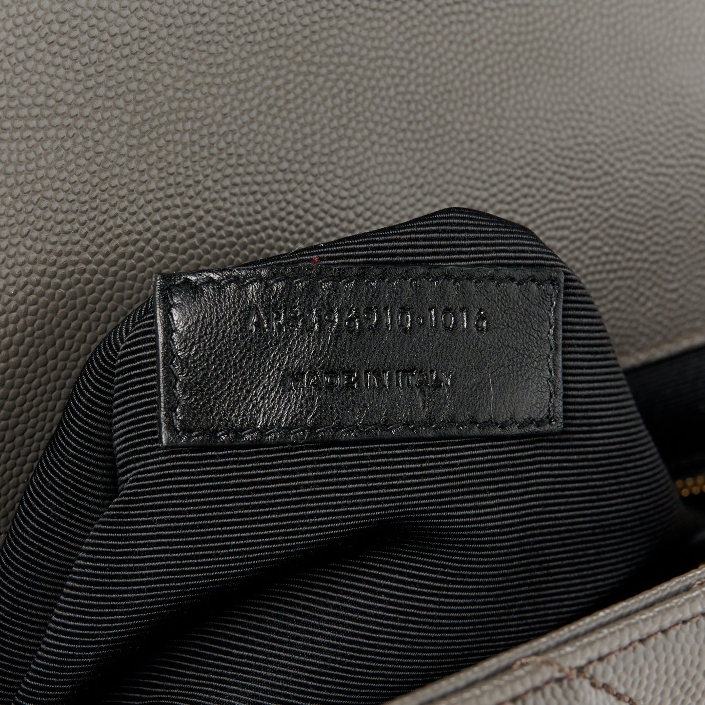 Grain De Poudre Matelasse Chevron Large Monogram Satchel Earth