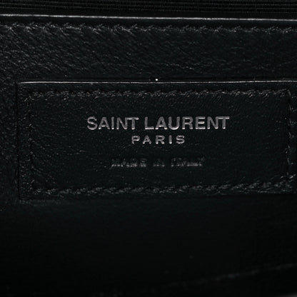 Saint Laurent Grain De Poudre Small Monogram Kate Satchel Black 6 of 9