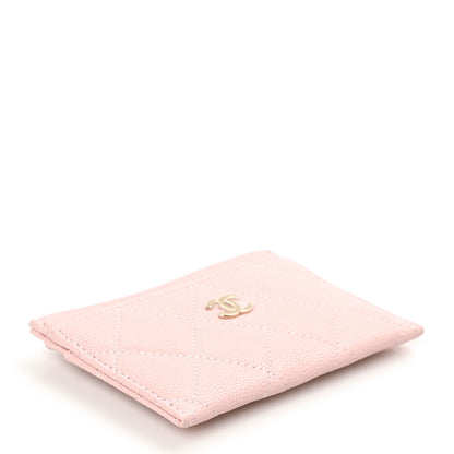 Chanel Caviar Quilted Card Holder Light Pink 4 of 10
