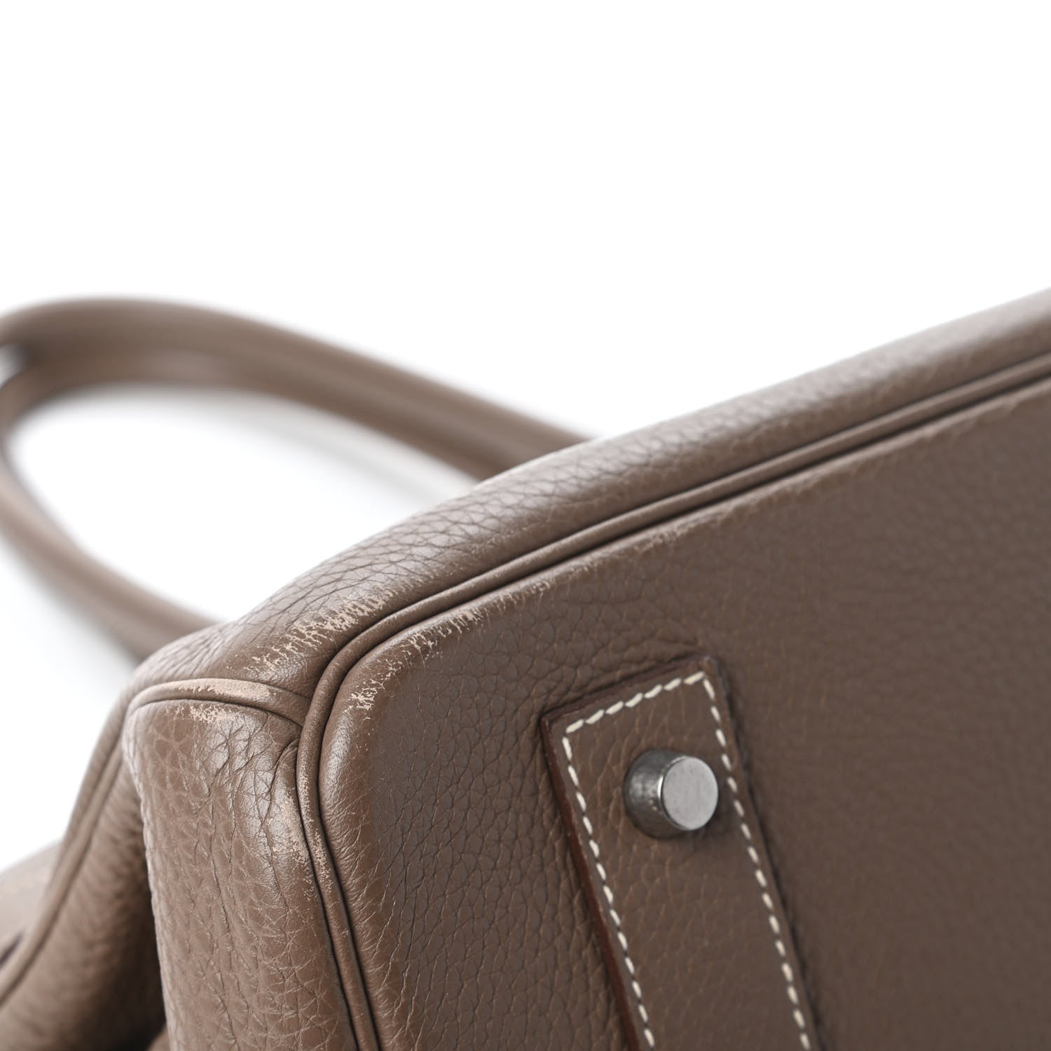 Hermes Taurillon Clemence JPG Shoulder Birkin II 42 Etoupe 13 of 13
