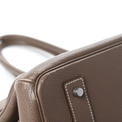 Hermes Taurillon Clemence JPG Shoulder Birkin II 42 Etoupe 13 of 13