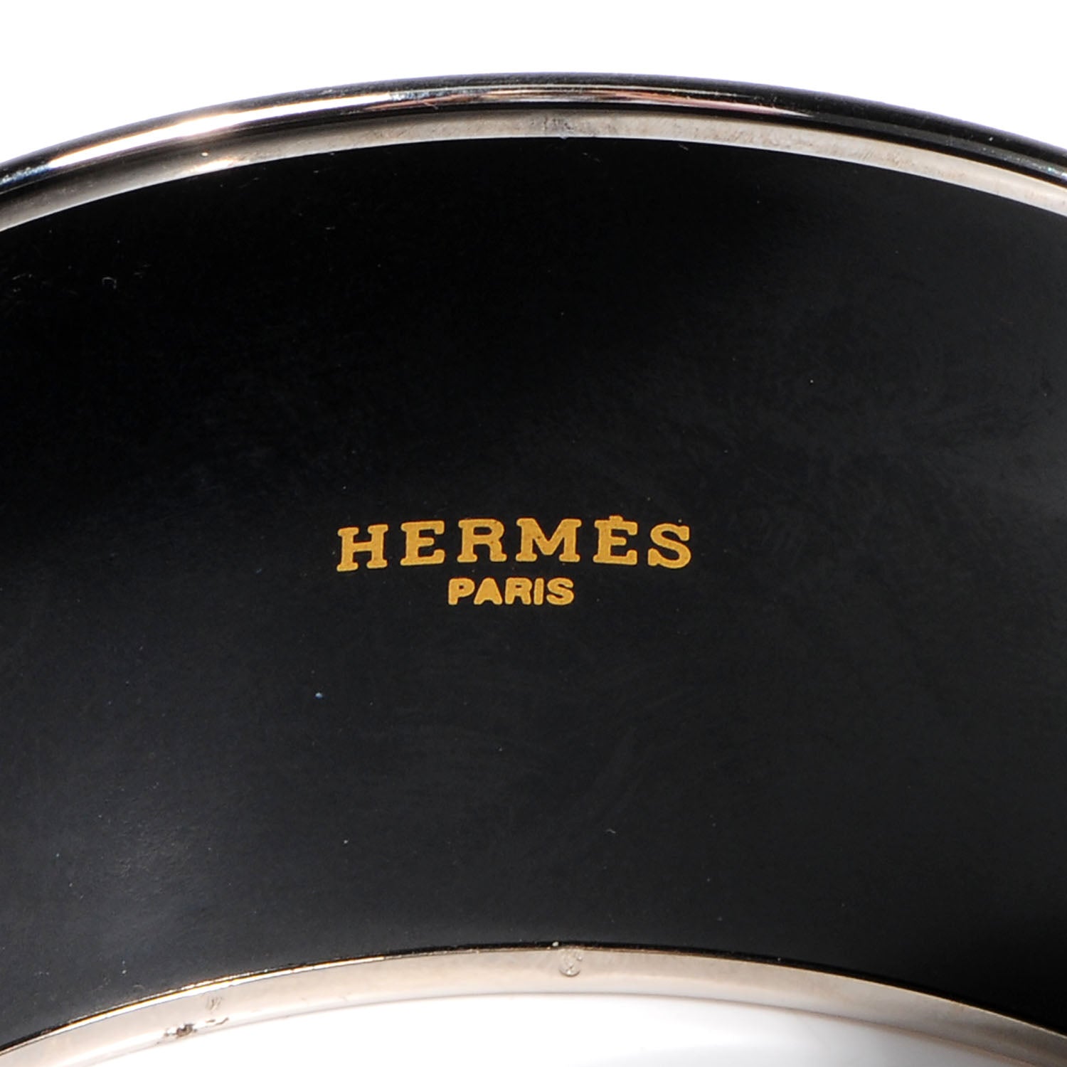 Hermes Enamel Printed Stripes Extra Wide Bracelet 70 4 of 6