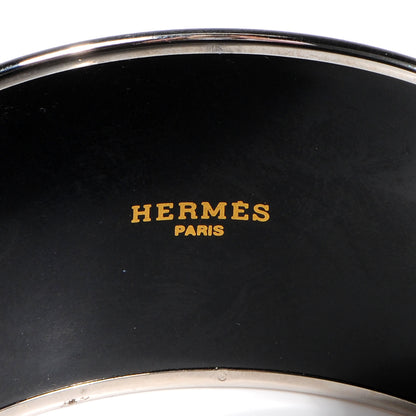 Hermes Enamel Printed Stripes Extra Wide Bracelet 70 4 of 6